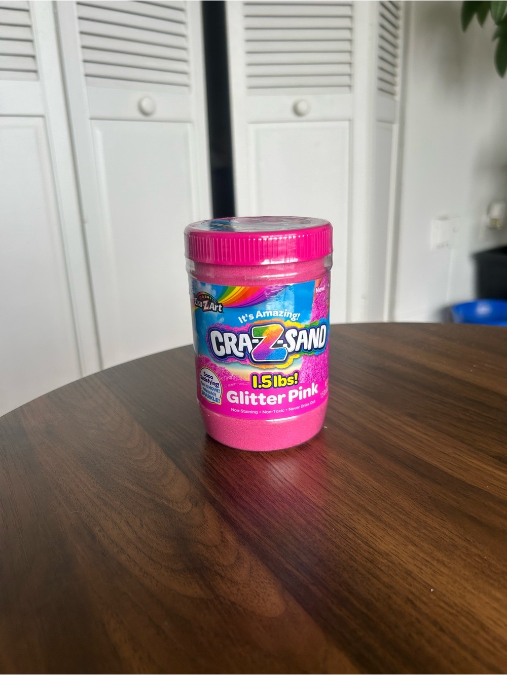 Glitter Pink 1.5 lb - Kids Sensory Play Sand